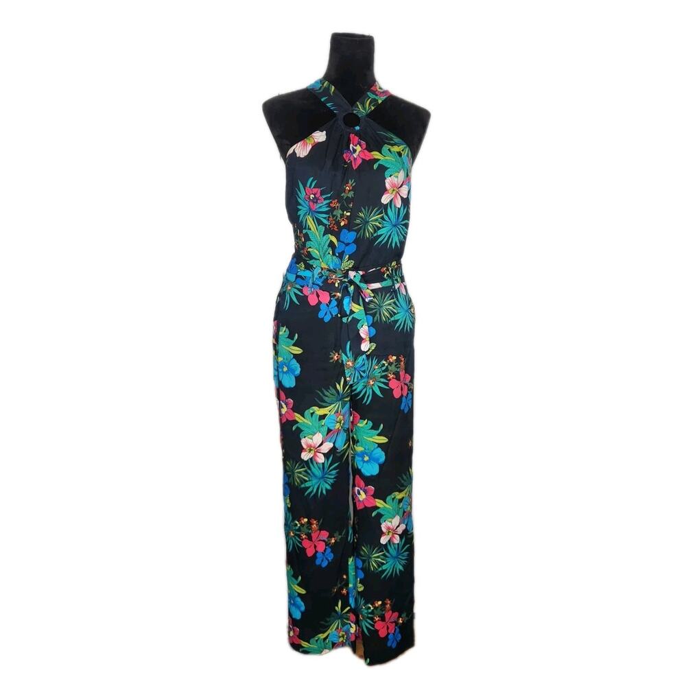 Vintage Y2K Cache 2 piece tropical floral pants and top set size 2 / S